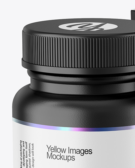 Plastic Pill Bottle with Paper Box Mockup