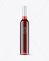 Clear Glass Red Wine Bottle Mockup