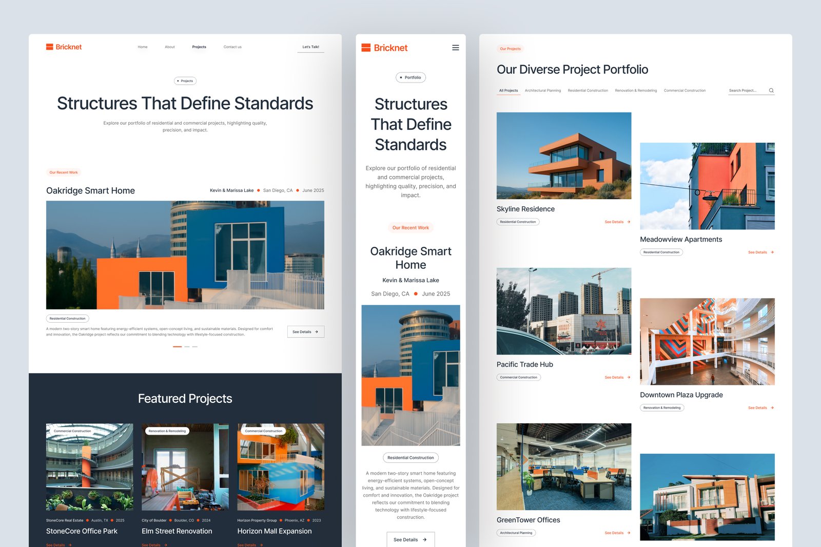 Bricknet - Construction Website UI Figma Template