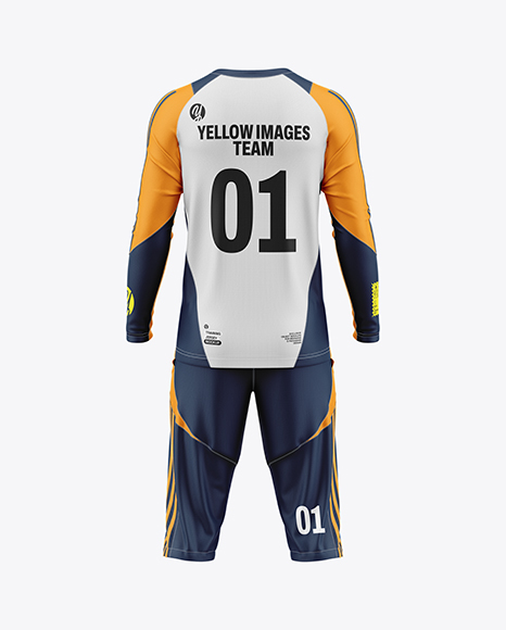 Training Long Sleeve Kit Mockup – Back View