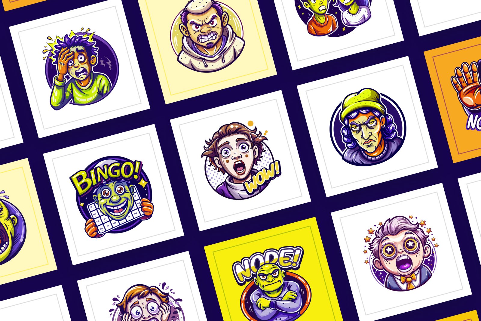 Reaction Stickers Set