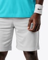 Afro-American Man Wearing Full Tennis Kit Mockup