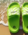 Velcro Slide Sandals on the Beach Mockup