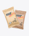Two Kraft Snack Packages Mockup