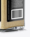 Square Glass Jar with Garlic Powder Mockup