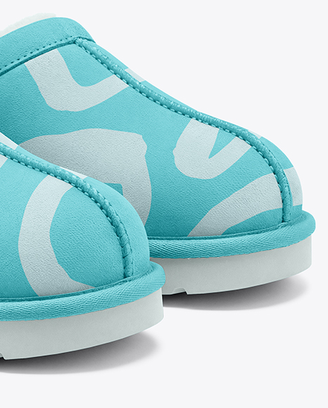 Pair of Women's UGG Slippers Mockup