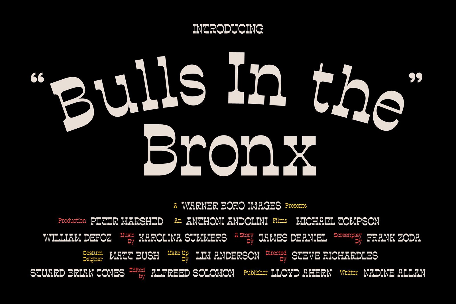 Estripe – A Reversed Contrast Font