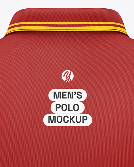 Men's Short Sleeve Polo Shirt Mockup