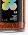 Glass Jar with Cajun Seasoning Mockup