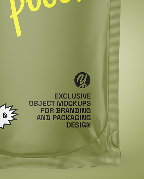 Matte Stand-up Pouch Mockup