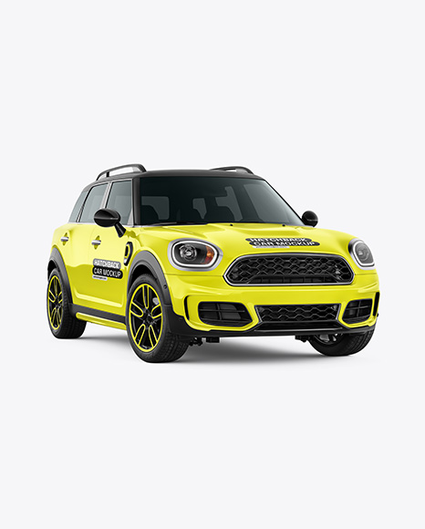 Hatchback Mockup - Front View - Vehicle wrap mockup