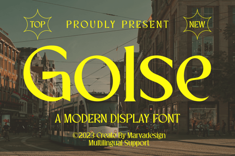 Golse Font - Display product