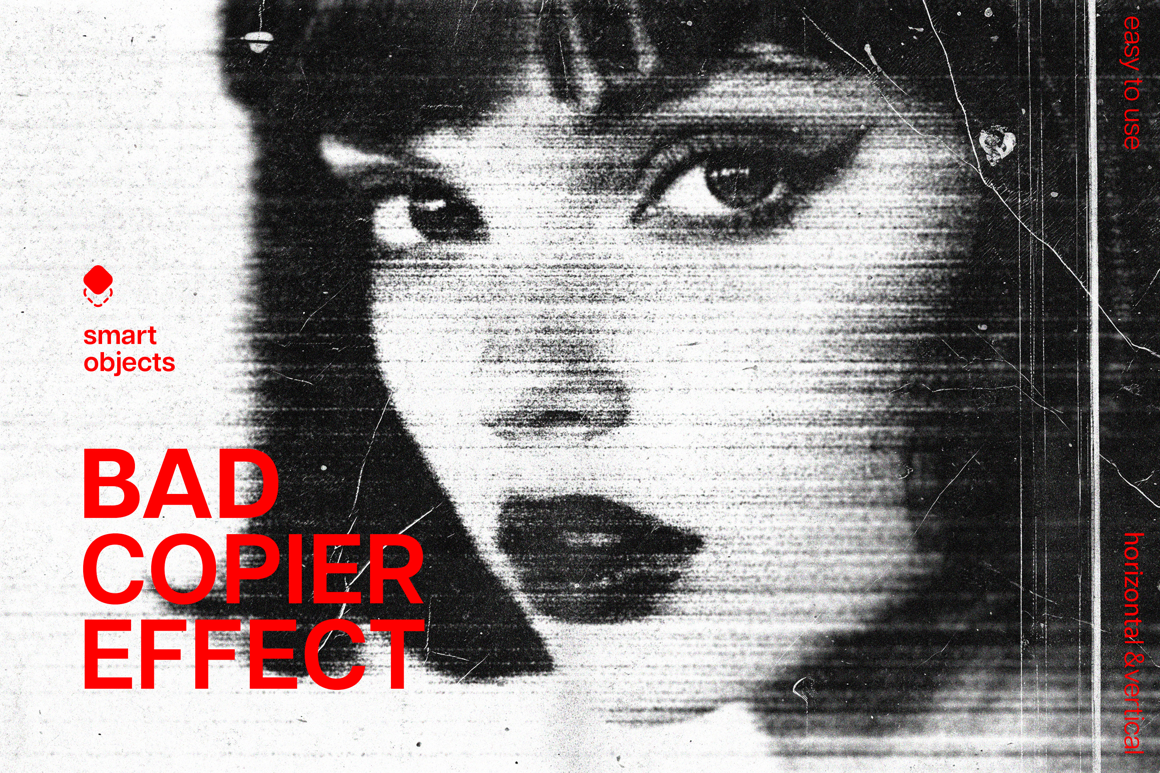 Smudged Bad Copier Photo Effect