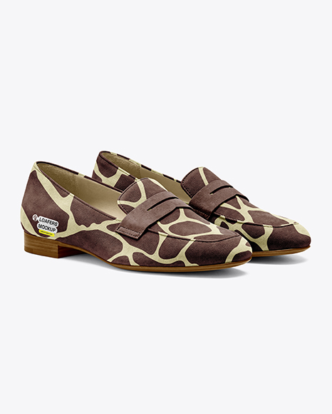 Pair of Suede Loafers Mockup - Mockups
