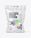 Transparent Clear Plastic Stand-Up Pouch Mockup