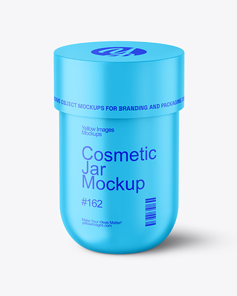 Matte Cosmetic Jar Mockup