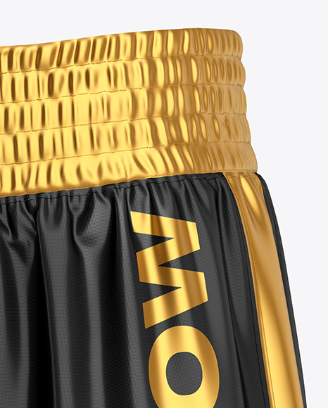 Boxing Shorts Mockup - Half Side View