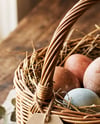 Easter Basket with Tag Mockup