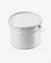 Matte Tin Can w/ Metallic Handle Mockup