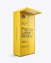 Pick Up Locker Mockup - Half Side View