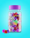 Plastic Bottle with Gummies Mockup