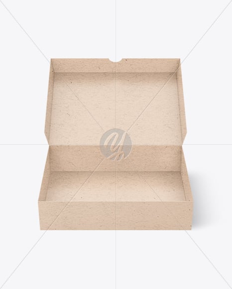 Opened Kraft Box W/ Cinnamon Buns Mockup