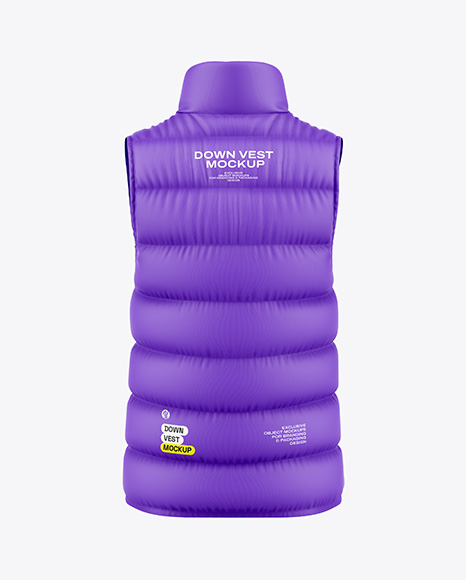Down Vest Mockup - Black tracksuit mockup