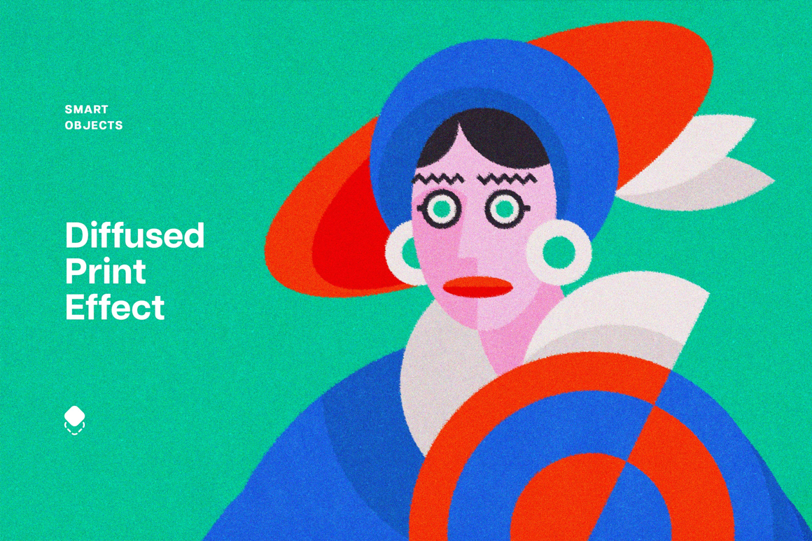 Diffused Print Design Effect