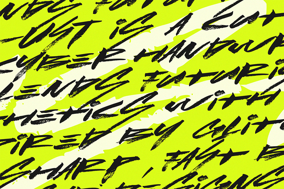 Lust | Handwritten Cyber Brush Font