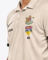 Indian Man Wearing Full Cricket Kit with Bat Mockup