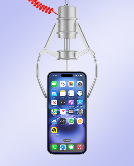 iPhone 16 in a Claw Mockup
