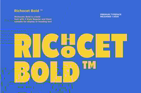 Richocet Bold Font - Fonts