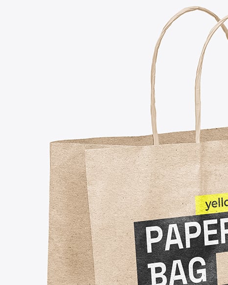 Kraft Paper Shopping Bag Mockup