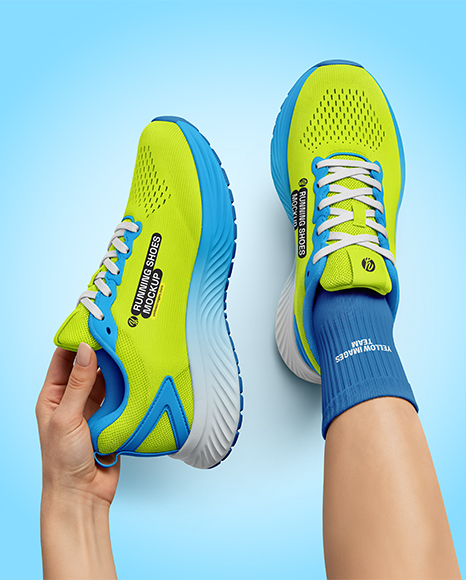 Pair of Running Shoes Mockup