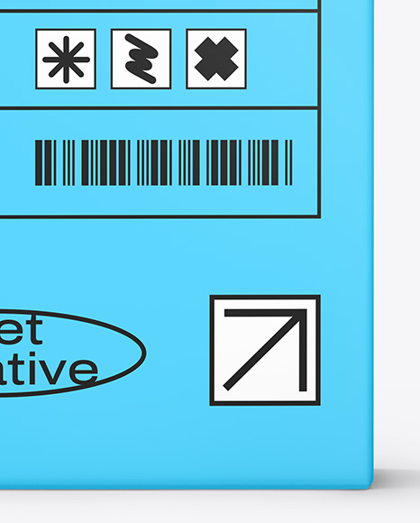Matte Paper Box w/ Hang Tab Mockup