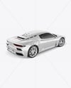 Sport Car Mockup - Back Half Side View