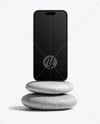Apple Iphone on the Stones Mockup