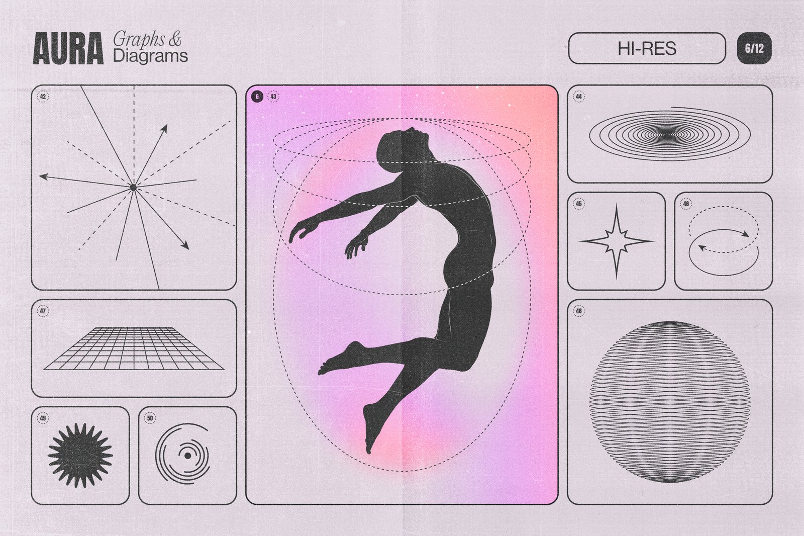 Aura Energy Flow - Mindful Abstract Graphics Pack