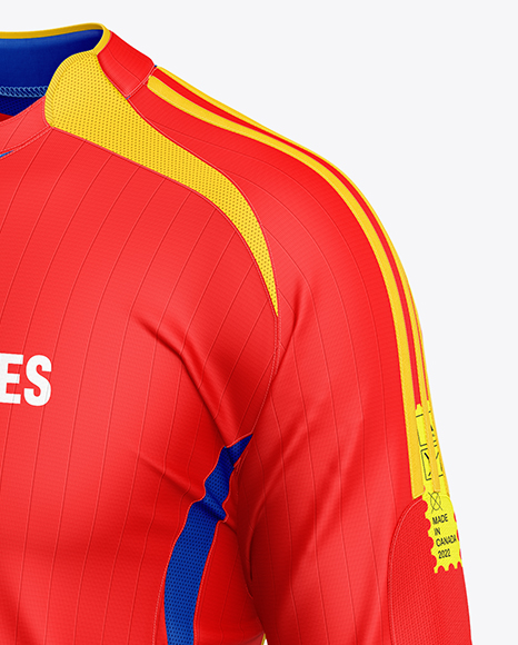 Soccer Kit Mockup - Half Side View