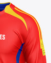 Soccer Kit Mockup - Half Side View