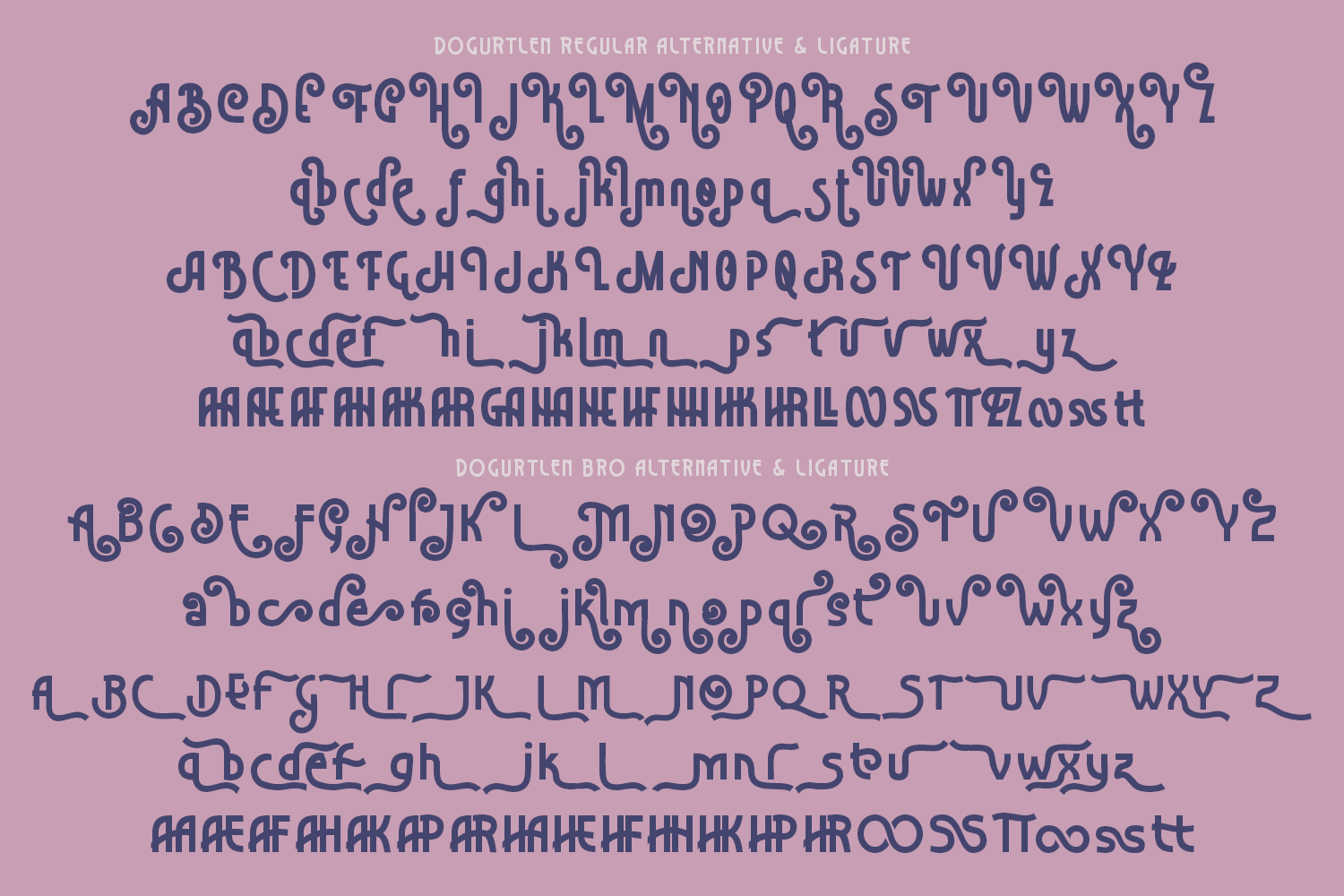 Dogurtlen Art Deco Font