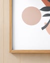 Poster with a Wooden Frame in a Living Room Mockup