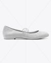 Suede Ballet Flat Mockup