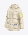 Men's Down Jacket Mockup - Half Side View
