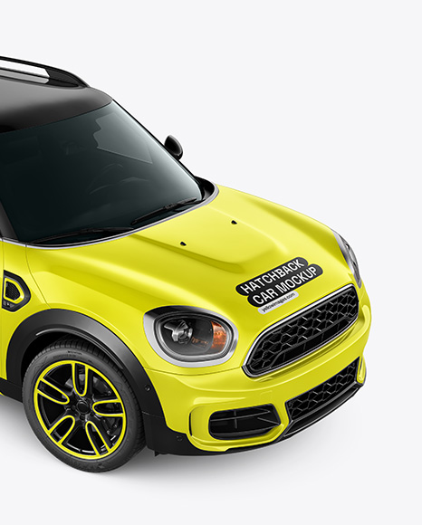 Hatchback Mockup - Half Side View