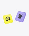 Frosted Glass Icons Mockup