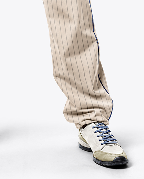 Black Man Wearing a Full Baseball Kit with Bat Mockup
