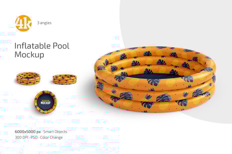 Inflatable Pool Mockup Set