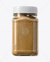 Square Glass Jar with Ground Cumin Mockup