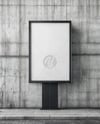 Advertising Stand with Poster Mockup